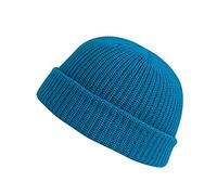 Bonnet tricoté décontracté de couleur chaude tout le jeu solide mode hiver épais bonnet hiver chapeaux hiver, bleu, taille unique