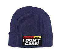 Bonnet Tricoté Dernières Nouvelles, Je m'en fiche Slouch Knit Beanie Épais Bonnet Chapeau Tricot pour Ski Femme Adultes