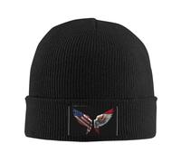 Bonnet Tricoté Drapeau des Polynésiens D'Amérique Et De Polynésie Française Bonnet d'hiver Respirant Knit Beanie Moderne Tricoté Chapeau pour Peche Jogging Camping