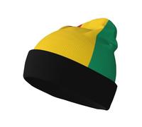 Bonnet Tricoté Drapeau Guinée Beanie pour Homme Femme Épais Tricoté Bonnet Simplement Chapeau d'hiver Tricoté Unisexe Beanie Knitted Hat pour Ski Hiver Outdoor