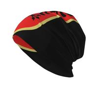 Bonnet Tricoté Élastique Imprimé République D'Albanie Emblème National Lait Soie Anti-Bouloche Respirant Chaud Sport Loisir sans Bords Unisexe Séchage Rapide Léger Pliable