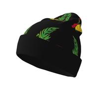 Bonnet Tricoté Emblème National Guinée-Bissau Beanie pour Homme Femme Épais Tricoté Bonnet Simplement Chapeau d'hiver Tricoté Unisexe Beanie Knitted Hat pour Ski Hiver Outdoor