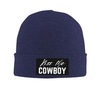 Bonnet Tricoté Embrasse-Moi, Cow-Boy Hommes Bonnets Multifonctionnel Classique Bonnet Sommeil, pour Sommeil, Enfants, Ski, 56-62cm