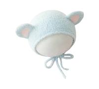 Bonnet tricoté en crochet pour nouveau-né avec oreilles