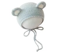 Bonnet tricoté en crochet pour nouveau-né avec oreilles