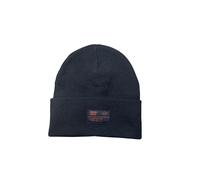 Superdry – Bonnet Workwear Homme – Maille côtelée mélange laine – Noir Taille 55-60