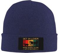 Bonnet Tricoté Entre dans Les Perdants, Nous Allons Mourir De Dysenterie Menotté Bonnet d'hiver Respirant Knit Beanie Stretchy Beanie Hat pour Camping Running Cyclisme
