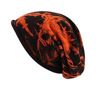 Bonnet tricoté et d'hiver pour homme et femme avec pompon en tricot pour femmes chapeaux hommes avec casquettes de baseball chaudes chapeau de session, Orange, Taille unique