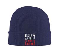 Bonnet Tricoté Être Athée n'est Pas Un Crime Respirant Bonnet Chapeau Tricot Unisexe Chapeau Tricoté pour Cyclisme Adultes Ski