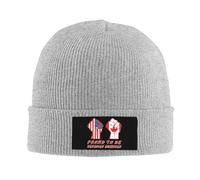 Bonnet Tricoté Fier D'Être Canadien Drapeau des États-Unis Et du Canada Casquette Moderne Respirant Bonnet Sommeil, pour Enfants, Accessoires Hiver, Ski, 56-62cm
