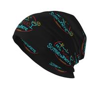 Bonnet Tricoté Il Est 17 Heures Quelque Part Bonnet De Pêcheur Thermique Doux Casquette De Crâne À Revers pour Cyclisme Homme Course À Pied