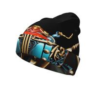 Bonnet tricoté imprimé coccinelle colorée, chapeau d'hiver chaud et confortable, coupe-vent et respirant pour les saisons froides