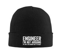 Bonnet Tricoté Ingénieur, Je Ne Discute Pas, J'Explique Simplement Pourquoi J'Ai Raison Bonnet d'hiver Moderne Knit Beanie Respirant Beanie Hat pour Peche Camping Cyclisme