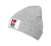 Bonnet Tricoté J'aime Mon Mari Noir Bonnet d'hiver Stretchy Knit Beanie Respirant Beanie Hat pour Cyclisme Jogging Peche