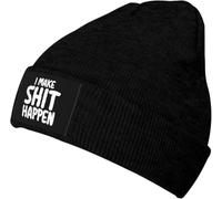 Bonnet Tricoté Je Fais Bouger Les Choses Chapeaux Respirant Élastique Bonnet À Revers, pour Enfants, Accessoires Hiver, Ski, 56-62cm