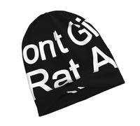 Bonnet Tricoté Je M'En Fous Complètement Tricoté Chapeau Respirant Beanie Hat Classics Knit Beanie pour Hiver Camping Randonnée