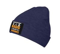 Bonnet Tricoté Je Ne Crois Pas À La Magie, Je Crois À L'Entraînement Tricoté Chapeau Respirant Beanie Hat Classics Knit Beanie pour Sport Peche Ski