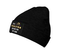 Bonnet Tricoté Je suis Un Agent Immobilier Beanie Hat Respirant Knit Beanie Moderne Tricoté Chapeau pour Peche Cyclisme Jogging