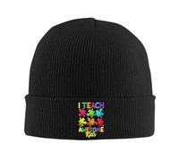 Bonnet Tricoté J'Enseigne À des Enfants Géniaux Bonnet d'hiver Respirant Beanie Hat Stretchy Knit Beanie pour Camping Running Cyclisme