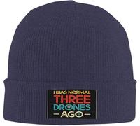 Bonnet Tricoté J'Étais Normal Il Y A Trois Drones Bonnet d'hiver Stretchy Knit Beanie Respirant Beanie Hat pour Running Cyclisme Peche