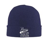 Bonnet Tricoté La Basse, C'est comme La Guitare mais avec Une Mode Plus Cool Tricoté Chapeau Stretchy Beanie Hat Doux Bonnet d'hiver pour Running Camping Randonnée