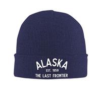 Bonnet Tricoté L'Alaska, La Dernière Frontière Tricoté Chapeau Moderne Knit Beanie Stretchy Bonnet d'hiver pour Running Camping Cyclisme