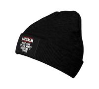 Bonnet Tricoté Le Sarcasme Est l'un des Nombreux Services Que Je Propose. Classique Chapeau Tricoté Doux Bonnet Thermo pour Ski Shopping Temps Froid