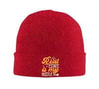 Bonnet Tricoté L'Immobilier Est Mon Métier Bonnet d'hiver Premium Beanie Hat Classics Tricoté Chapeau pour Cyclisme Randonnée Camping