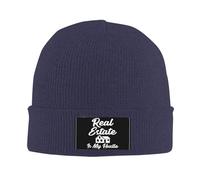Bonnet Tricoté L'Immobilier Est Mon Métier Cadeau Amusant pour Agent Immobilier Chaud Tricoter Chapeau Unisexe Chapeau d'hiver Tricoté pour Femme Ski Cyclisme