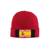 Bonnet tricoté Make Spain Great Again, chapeau d'hiver chaud et doux