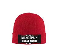 Bonnet tricoté Make Spain Great Again, chapeau d'hiver chaud et doux