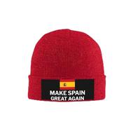 Bonnet tricoté Make Spain Great Again, chapeau d'hiver chaud et doux