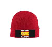 Bonnet tricoté Make Spain Great Again, chapeau d'hiver chaud et doux