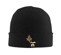Bonnet Tricoté Mason Shriner Split Masonic Shrine Noble Bonnet d'hiver Respirant Knit Beanie Élastique Tricoté Chapeau pour Camping Cyclisme Hiver