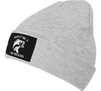 Bonnet Tricoté Ne Sois Pas Un Imbécile De Basse Tricoté Chapeau Moderne Beanie Hat Classics Knit Beanie pour Cyclisme Peche Camping