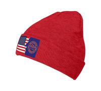 Bonnet Tricoté New York, Arrondissement De Richmond Et Amérique Doux Bonnet Hiver Chaud Tricot Épais Chapeau d'hiver Tricoté pour Ski Sports Femme