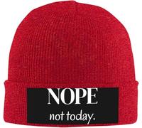 Bonnet Tricoté Non, Pas Aujourd'hui Bonnet d'hiver Moderne Tricoté Chapeau Stretchy Knit Beanie pour Running Camping Cyclisme