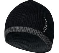 Bonnet tricoté Ole univ.noir/gris ELYSEE
