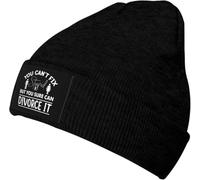 Bonnet Tricoté on Ne Peut Pas Guérir La Bêtise, mais on Peut en Divorcer. Bonnet d'hiver Stretchy Knit Beanie Moderne Tricoté Chapeau pour Camping Running Peche
