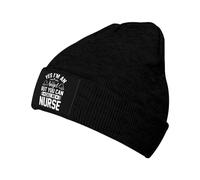 Bonnet Tricoté Oui, Je suis Un Ange, mais Vous Pouvez M'Appeler Infirmière. Classique Bonnets en Tricot Slouch Beanie Hats pour Ski Femme Cyclisme