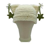 Bonnet tricoté pour femme Y2K Anime oreilles étoile chapeau crochet laine chapeau fille chapeau mode femme ado mignon couvre-chef hiver couvre-chef pour homme femme