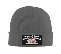 Bonnet Tricoté Regarde, C'est dans Un Livre Doux Bonnet Hiver Chaud Tricot Universelle Beanie Hats pour Cyclisme Adultes Ski