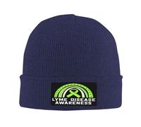 Bonnet Tricoté Ruban Vert Amusant De Sensibilisation À La Maladie De Lyme Tricoté Chapeau Stretchy Beanie Hat Moderne Knit Beanie pour Cyclisme Peche Camping