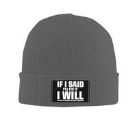 Bonnet Tricoté Si J'Ai Dit Que Je Le Réparerais, Je Le Ferai. Il n'y A Pas Besoin Tricoté Chapeau Respirant Beanie Hat Classics Knit Beanie pour Hiver Running Camping