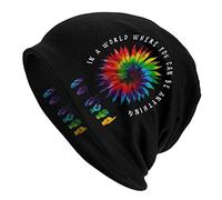Bonnet Tricoté Soyez Gentil Langue des Signes Sensibilisation Aux Sourds ASL Slouch Bonnet Hiver Chaud Tricot Épais Chapeau Tricoté pour Ski Cyclisme Adultes