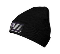 Bonnet Tricoté Stop À La Violence Mettre Fin À La Sensibilisation À La Violence Domestique Bonnet d'hiver Respirant Tricoté Chapeau Moderne Knit Beanie pour Jogging Camping Cyclisme