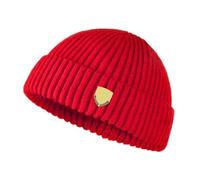 Bonnet tricoté uni d'automne et d'hiver, Bonnet Chaud en Laine for Homme, Bonnet Pull for Couple, Chapeau Style propriétaire, Chapeau Style Streetwear(Red)
