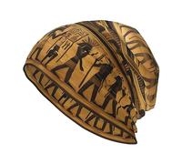 Bonnet tricoté unisexe tendance pour adulte Motif téléphone de Londres rétro, Egypte Hiéroglyphe., taille unique