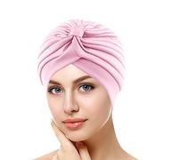 Bonnet Turban Chimio pour Femme Motif De Ruban Rose Bonnets Amples Contre Le Cancer Chapeaux du Sein Bandanas Multi-Usages Coton Alopecia Bandana Head Cover Vêtements Détente Et Extérieur