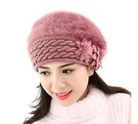 Bonnet Turban Chimio pour Femme Turban De Mode pour Femme Chapeau Rose Ample Le Ruban Rose Brodé Twist Plissée Wrap Head Scarf Bonnet Ample avec Bande éLastique Vêtements De Détente Et Extérieur